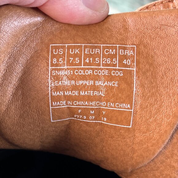 Skechers Ankle Boot Mens Sz 8.5 Brown Leather Zip Cap Toe Combat Moto Distressed - Picture 13 of 13